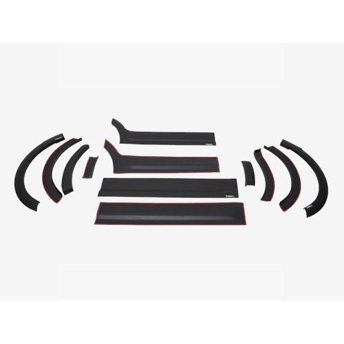 VOLKSWAGEN CADDY 2004 Set 12 Parça Çamurluk Kaplama Siyah Mat Asa Kum Desen Kısa Şase Soldan Sürgülü