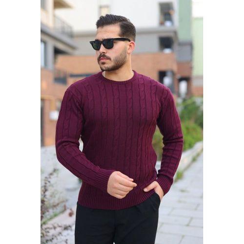 Erkek örgü Desen Bisiklet Yaka Kazak