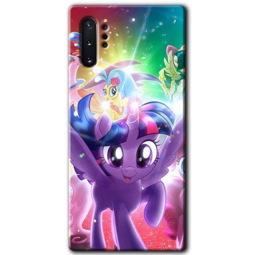 MRCİLETİSİM MRCİLETİSİM Samsung Galaxy Note 10 Plus Kılıf HD Desen Baskılı Arka Kapak + Temperli Cam - Pony