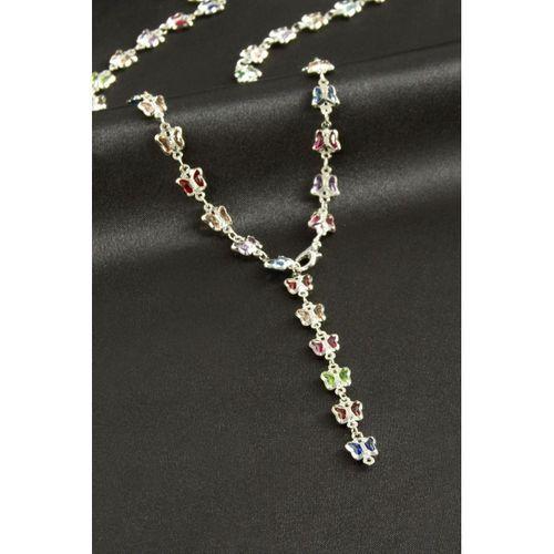 Kelebek Zirkon Taşlı Y Kolye