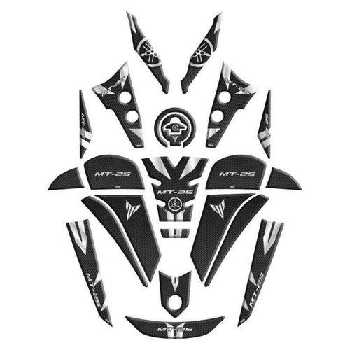 SEVGENT Yamaha Mt25 2020 - 2024 Uyumlu Full Tank Pad Set 003