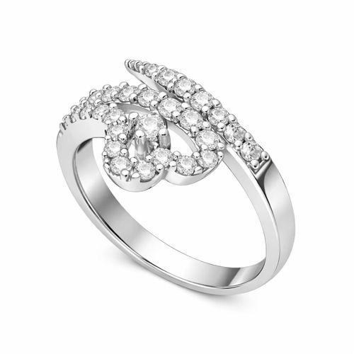 Gümüş Kalpli Bayan Yüzük