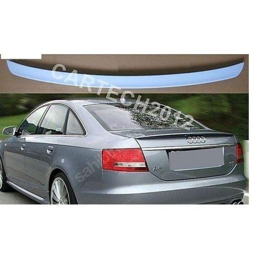 Audi A6 Uyumlu C6 Bagaj Üstü Spoiler Parlak Siyah Boyalı Policarbon