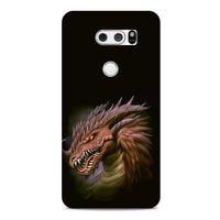 LG K50S Kılıf Dragons (18) Telefon Kılıfları Kahverengi Ejderha