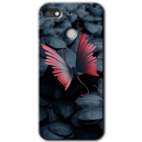 MRCİLETİSİM General Mobile GM 8 Go Kılıf HD Desen Baskılı Arka Kapak + Temperli Cam - Dark Butterfly