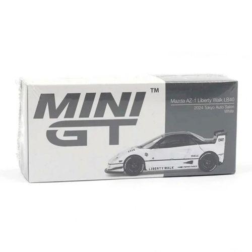 Eğitici Oyuncak Mini GT 1/64 Mazda AZ-1 Liberty Walk LB40 White 2024 Tokyo Auto Salon