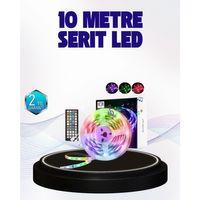 Bluetooth Kontrollü Smart Şerit Led 10m Sese Duyarlı Rgb Aydınlatma