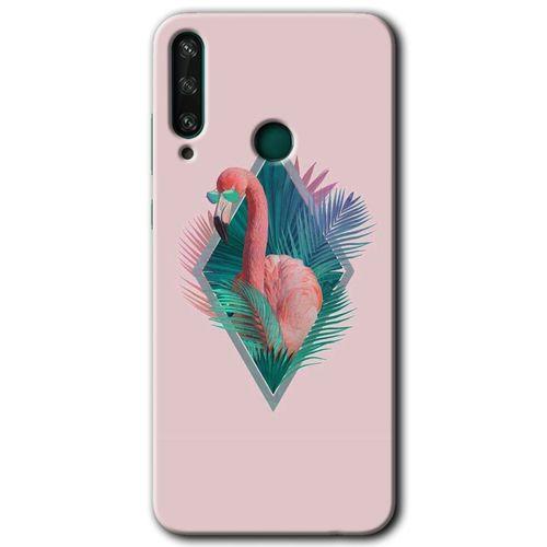Huawei Y6P Kılıf HD Desen Baskılı Arka Kapak - Flamingo