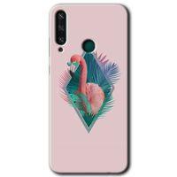 Huawei Y6P Kılıf HD Desen Baskılı Arka Kapak - Flamingo