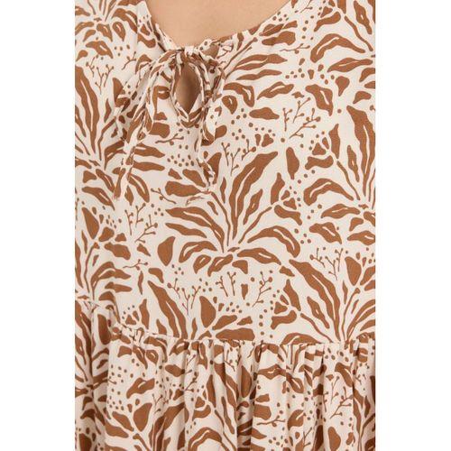 2352 V Yaka Kısa Elbise - A.Taba