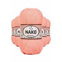 5 Adet Pırlanta Amigurumi El Örgü İpi Yünü Somon 3148