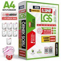 2026 8 Sınıf LGS Kasım Ayı MEB Örnek Soru Tıpkı Basım 7li Sarmal Deneme Paketi Video/PDF Çözümlü