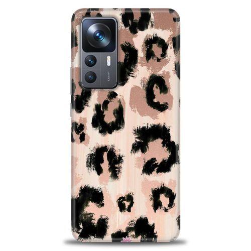 Xiaomi Mi 12T Pro Kılıf HD Baskılı Kılıf - Leopar + Tam Ekran Koruyucu