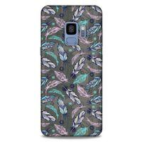 Samsung Galaxy S9 Kılıf Desenli Özel Seri Tüyler (6) Silikon Kılıf