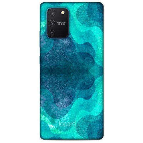 Samsung Galaxy S10 Lite Kılıf Pastel Renkler (6) Silikon Kılıf Mavi Yeşil