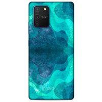 Samsung Galaxy S10 Lite Kılıf Pastel Renkler (6) Silikon Kılıf Mavi Yeşil