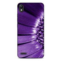 LG K20 2019 Uyumlu Kılıf Mor Delisi (36) Glitter Kılıf Çiçek