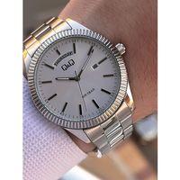 Q&Q Çelik Kordon Takvimli Kadran 2 Yıl Garantili 3 Atm Suya Dayanıklı Erkek Kol Saati QQ.E2005.A1