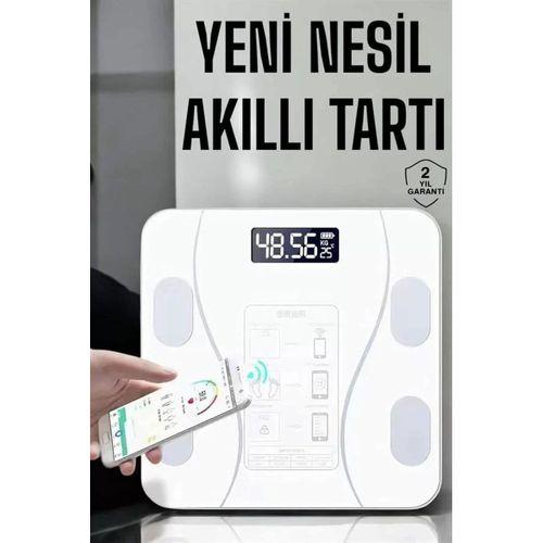 Tartı Baskül Dijital Elektronik Tartı Vücut Analiz Wifi Akıllı Yağ Ölçer