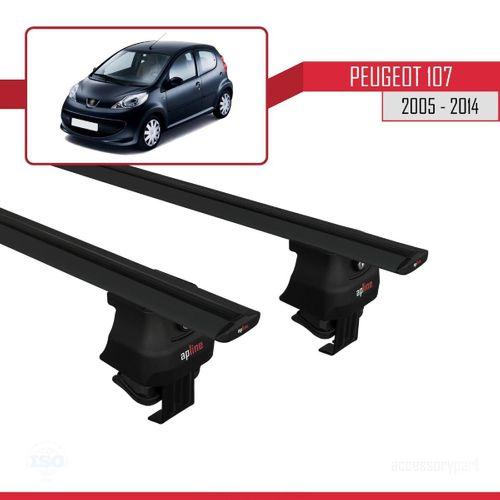 Peugeot 107 2005-2014 Arası ile uyumlu ACE-4 Ara Atkı Tavan Barı SİYAH
