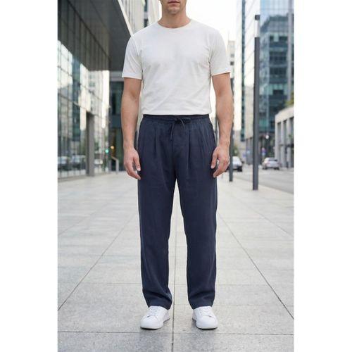Wert Lyocell Kumaş Relaxed Fit Çİft Pileli Jogger Eşofman Altı Pantolon - Füme