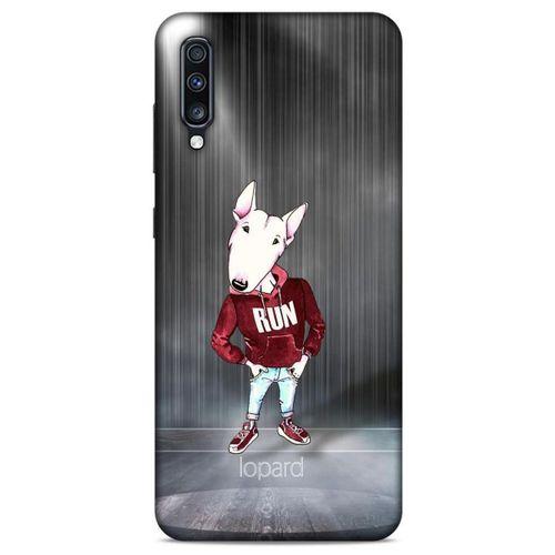 Samsung Galaxy A70 Kılıf FunnyMaX (41) Tank Kılıf Gri Bull Teriyer