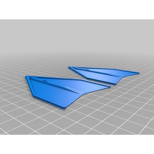 FPV Kanat Yarışçı Çift Kanatçık (Bu ürün Sadece Plastik parçadır - Almadan Önce Soru Sorabilirsiniz)