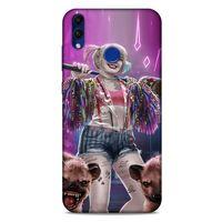 Huawei Honor 8C Uyumlu Kılıf Harley Quinn (35) Fit Design Kılıf Lavanta pembesi