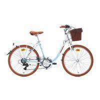 Carraro Juliana 28 Jant 7 vites Şehir Bisikleti Siyah-Bej Kahverengi 43 cm