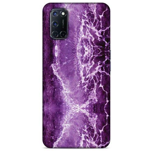 Mermer Desenli (18) Tema Telefon Kılıfları Mor Oppo A72 Kılıf
