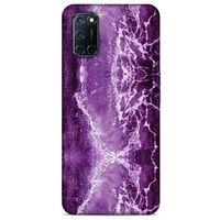 Mermer Desenli (18) Tema Telefon Kılıfları Mor Oppo A72 Kılıf
