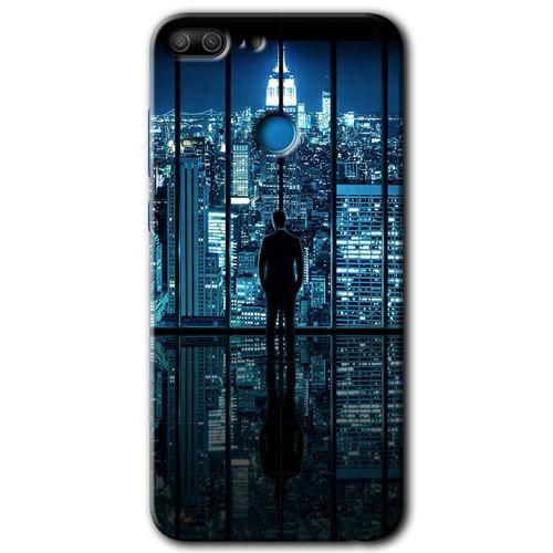 Honor 9 Lite Kılıf HD Desen Baskılı Arka Kapak - Şehir Manzarası