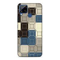 Realme C15 Uyumlu Kılıf Insomnia (50) Shockproof Kılıf Kahve Siyah