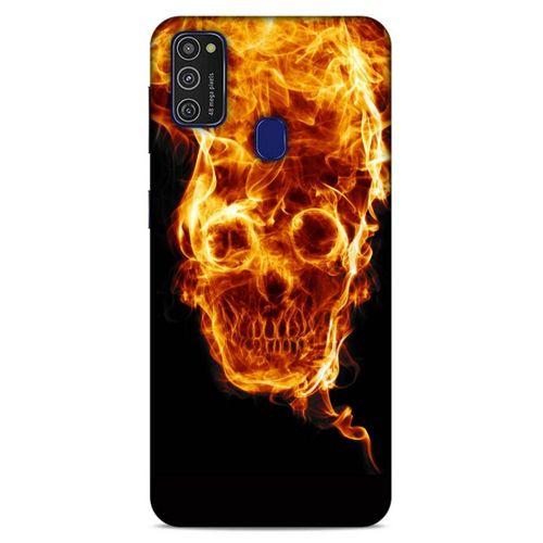Lopard Samsung Galaxy M21 Uyumlu Kılıf FireX (19) Kılıfları Ateş İskelet