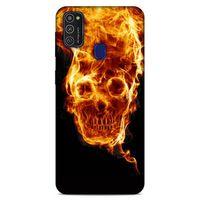 Lopard Samsung Galaxy M21 Uyumlu Kılıf FireX (19) Kılıfları Ateş İskelet