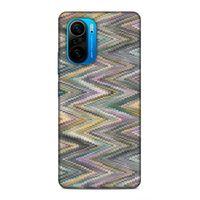 Xiaomi Poco F3 Uyumlu Kılıf Romans (47) Crystal Flex Kılıf Zig Zag