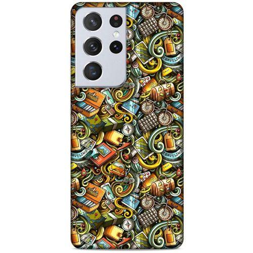 Lopard Samsung Galaxy S21 Ultra Uyumlu Kılıf Graffitix (50) Shockproof Kılıf