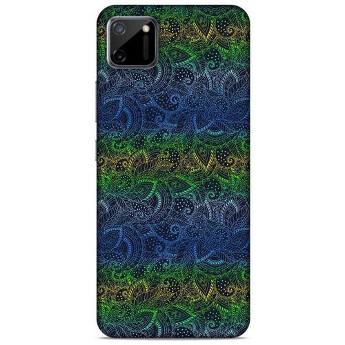 Oppo Realme C11 Kılıf Desenli Özel Seri Tüyler (44) Tough Armor Kılıf