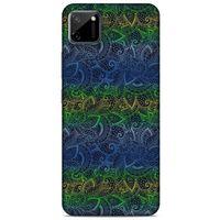 Oppo Realme C11 Kılıf Desenli Özel Seri Tüyler (44) Tough Armor Kılıf