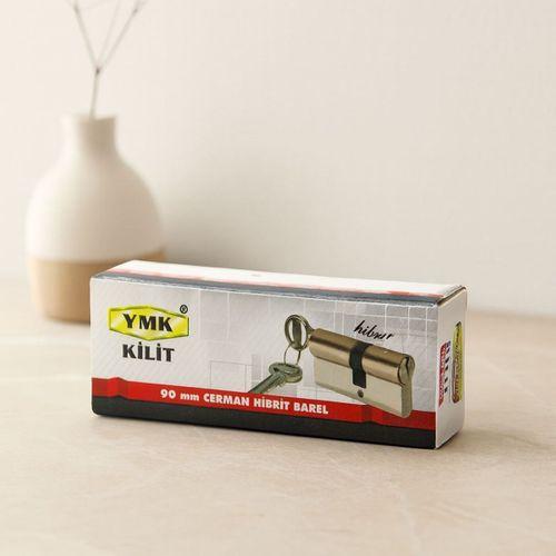 90mm Nikel Saten Cerman Barel Silindir (2 Anahtar)