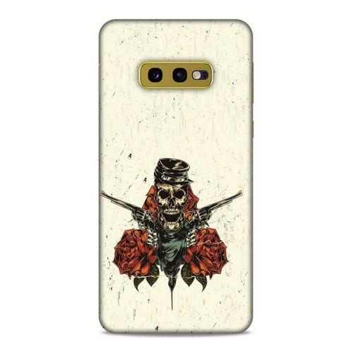 Lopard Samsung Galaxy S10e Uyumlu Kılıf Tattoo's (1) Kılıfı Gül İskelet