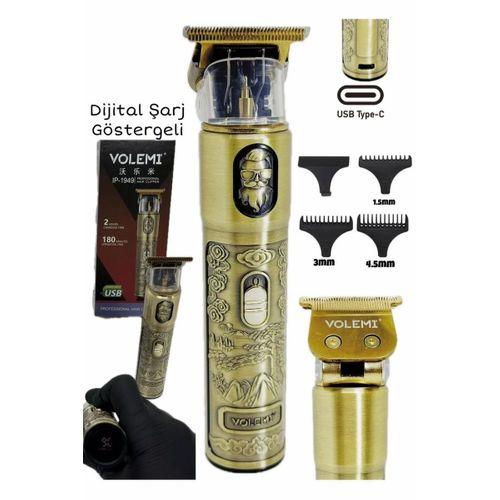 Ip-1949 Şarj Göstergeli Sakal Lazer Öncesi Vücut Ense Çizim Kişisel Bakım Aletleri Sıfıra Yakın Tıraş