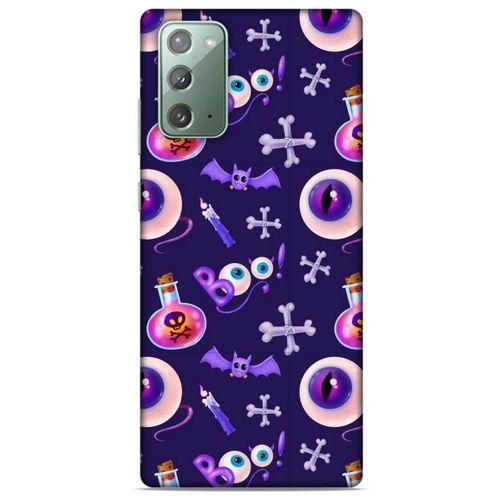 Samsung Galaxy Note 20 Uyumlu Kılıf Mor Delisi (21) Koruyucu Kapak Göz