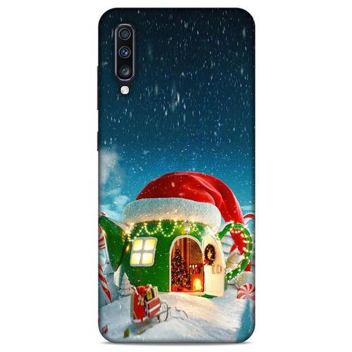 Samsung Galaxy A70 Kılıf Snowix (2) Kabı Yeşil Kırmızı