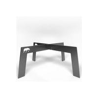 Kamp Ayısı® Bushcraft OX+™: Large Katlanır Ateş Üzeri Metal Kamp Izgarası - Su Geçirmez Taşıma Çantalı