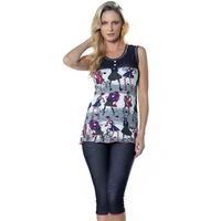 Berrak Kadın Kız Baskılı Denim Takım 2468