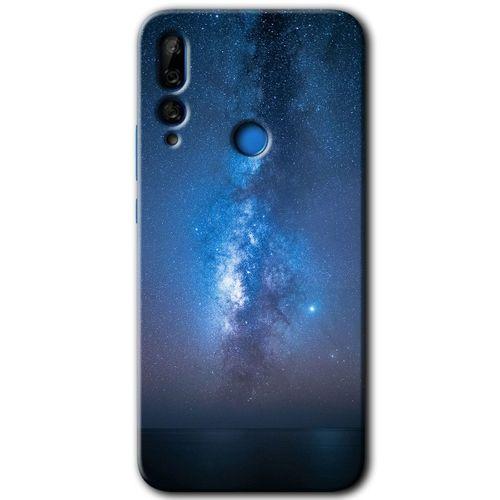 MRCİLETİSİM Huawei Y9 Prime 2019 Kılıf Kapak - Samanyolu +Hayalet Ekran Yandan Gözükmez