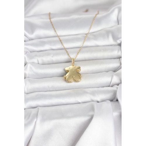 316L Çelik Zincir Gold Renk Ayıcık Model Açılabilir Kadın Kolye