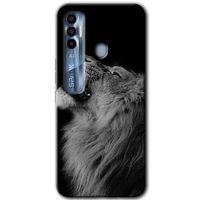 Potkal Hediye Fabrikası Tecno Spark 7 Pro Kılıf HD Desen Baskılı Arka Kapak - Lion