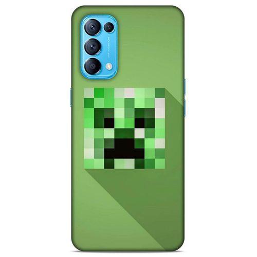 Lopard Oppo Reno 5 5G Uyumlu Kılıf PiXel (36) Glitter Kılıf Creeper